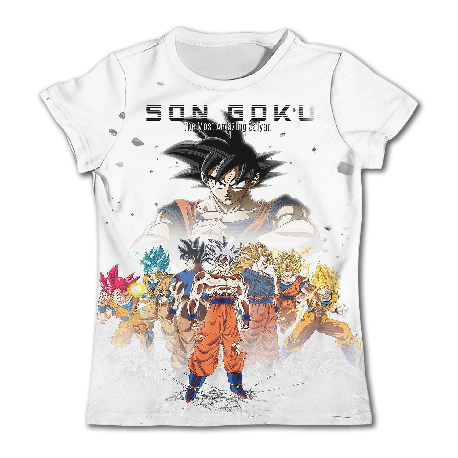 Camiseta Transformaciones Goku