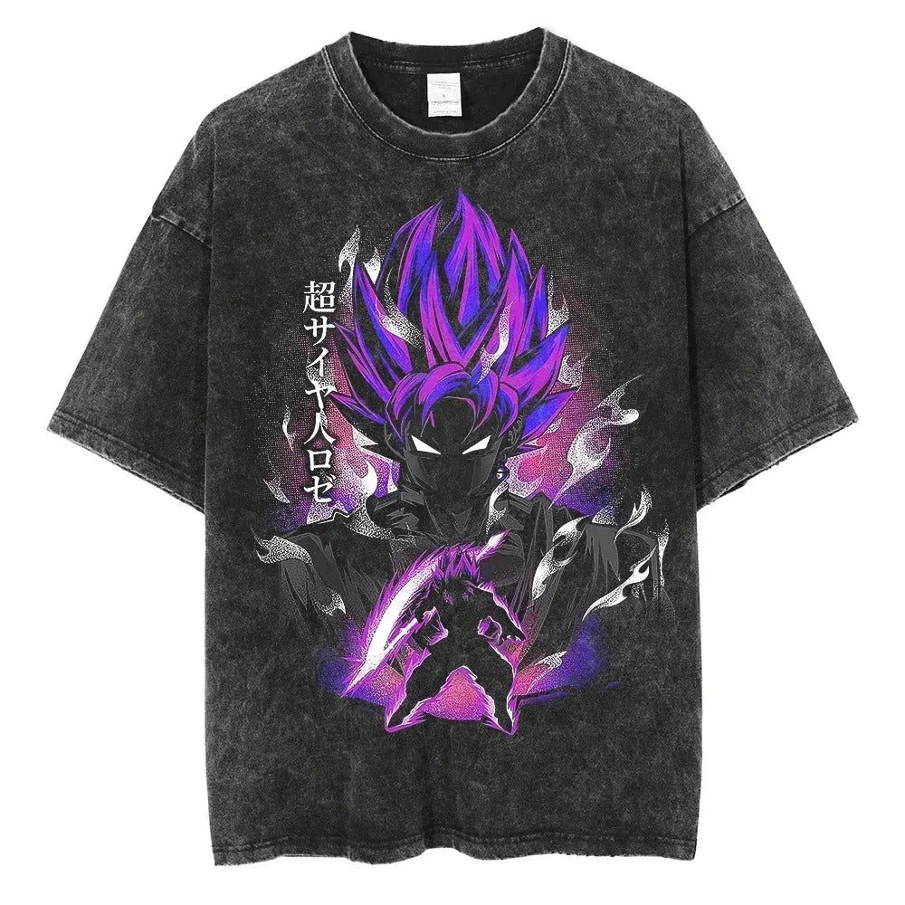 Camiseta Oversize Vintage Goku Black