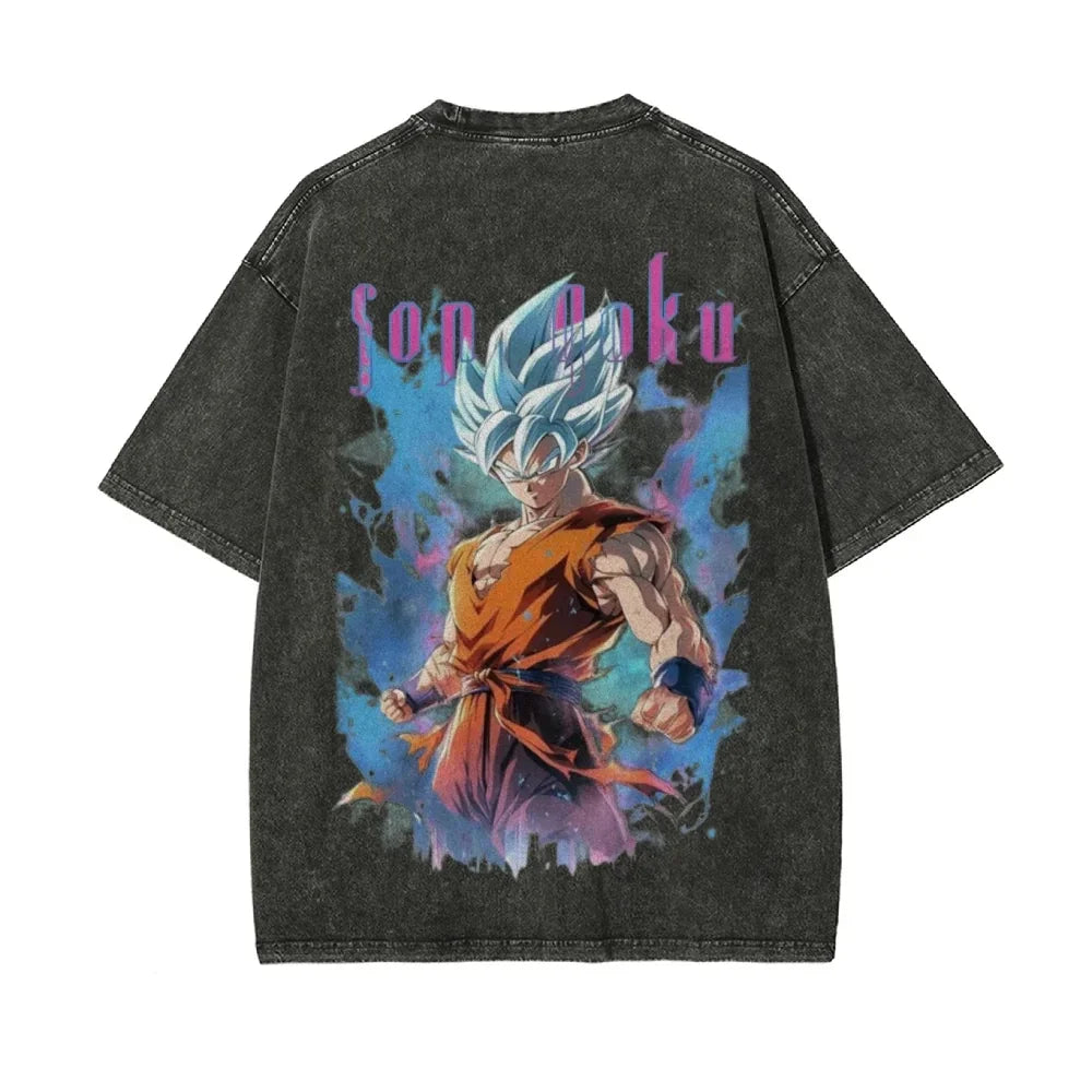 Camiseta Oversize Goku Blue