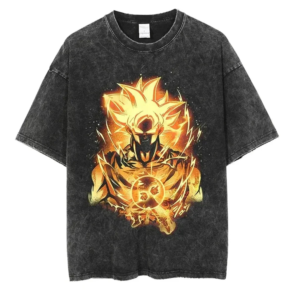 Camiseta Oversize Goku God