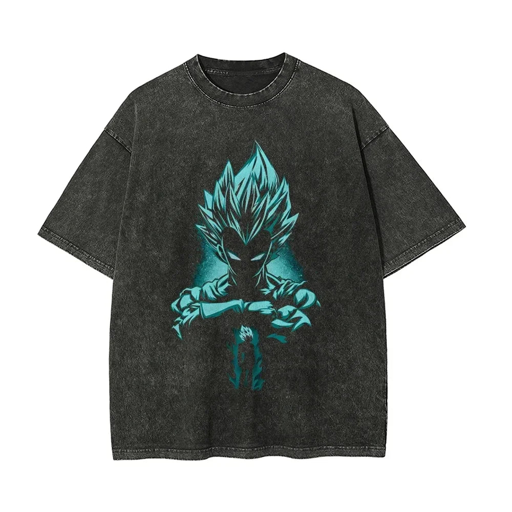 Camiseta Oversize Vegeta Oscuro